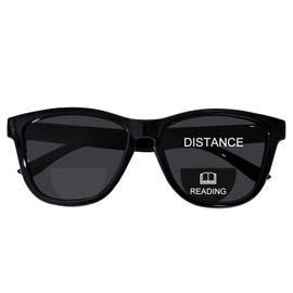 ZESAKER Bifocal Reading Sunglasses for Women Men Stylish Outdoor UV Protection Reader Sunglasses Spring Hinges (Black, 1.5)