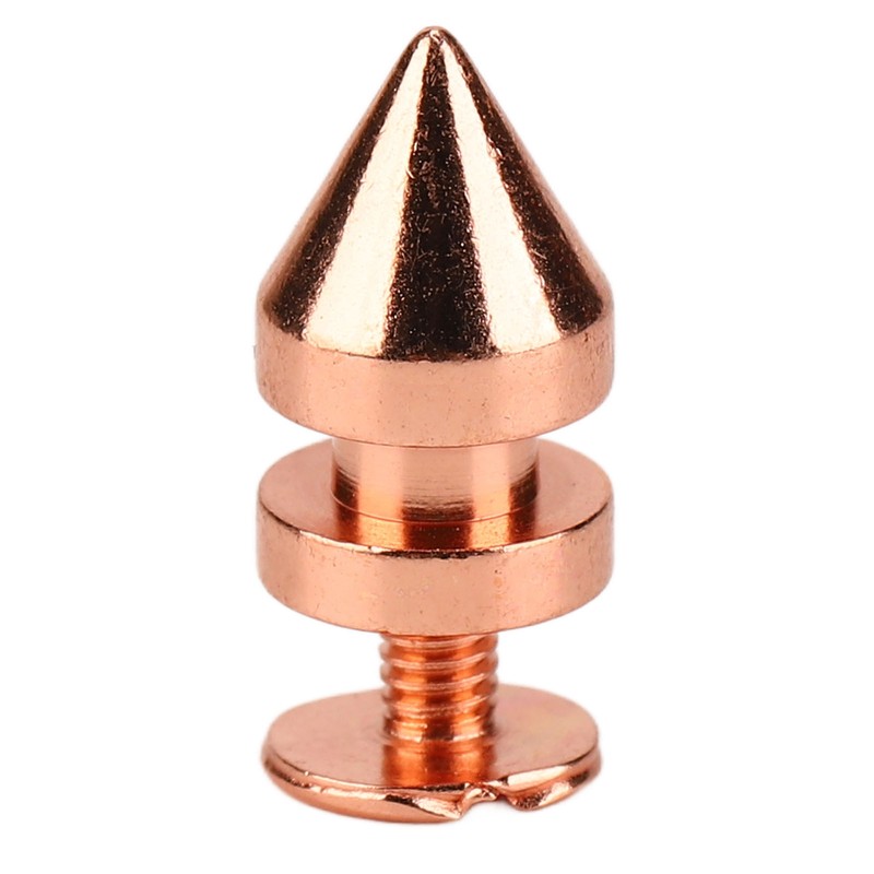 100 Sets Spiked Cone Spike Stud Rose Gold High Hardness