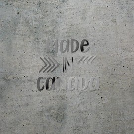 Made in Canada (Metallic Silver) (Set of 2) Premium Waterproof Vinyl Decal Stickers for Laptop Phone Accessory Helmet CAR Window Mug Tuber Cup Door Wall Decoration - ANGsticc87896SI