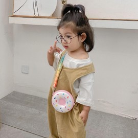 FOSDICK Children's purse, neck pouch, girl, purse with lanyard, children's wallet, birthday gift for children, pink, Contemporary