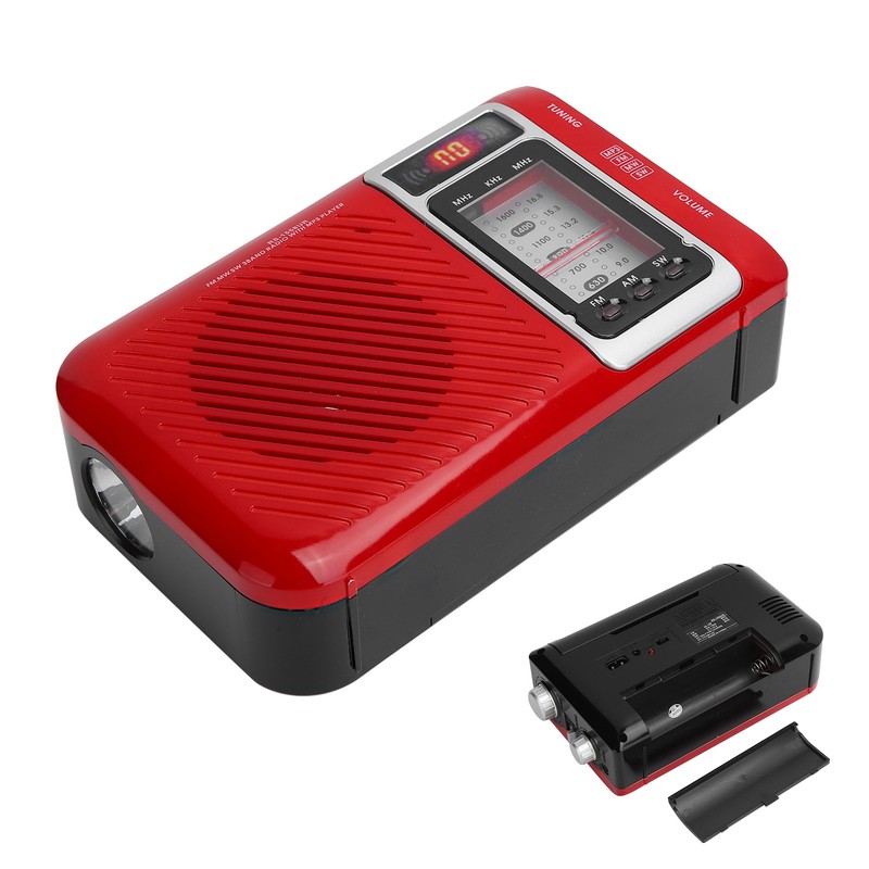 Multifunction Radio with LED Light Speaker Support Memory Card MMC