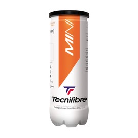 Tecnifibre Mini 3 Tennis Balls Plastic Tubes (Stage 2 - Orange)