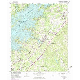 YellowMaps Flowery Branch GA topo map, 1:24000 Scale, 7.5 X 7.5 Minute, Historical, 1964, Updated 1974, 26.8 x 22 in - Paper