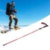 Hiking Pole Aluminium Alloy Telescopic Collapsible Multifunctional Outdoor Walking Stick