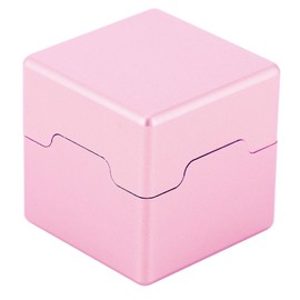 Aluminum Portable Mini Cue Tip Chalk Holder Billiard Pool Chalks Carrier Case (Rose Gold)