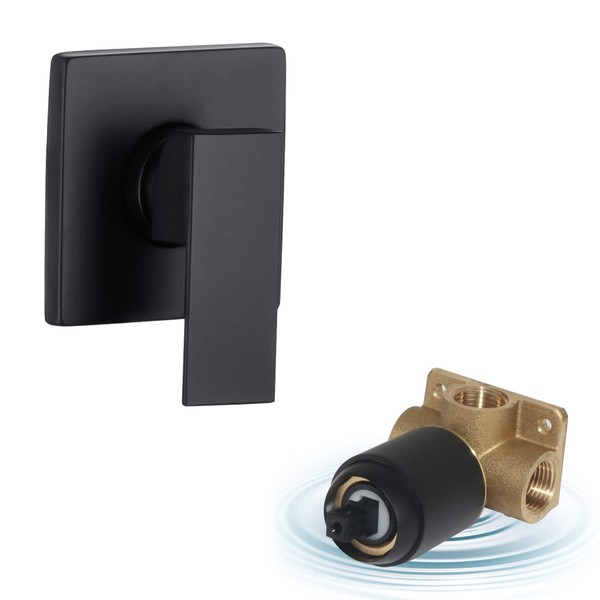 HAMOLER Single Handle Tub Shower Valve Mixer Single Function Shower