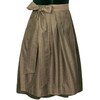 Edelnice Trachtenmode Dirndlschürze Livia Gold, Khaki, Schlicht, für Midi Dirndl
