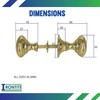 IRONTITE® Polished Brass Rim Door Knobs for Interior Doors, Solid