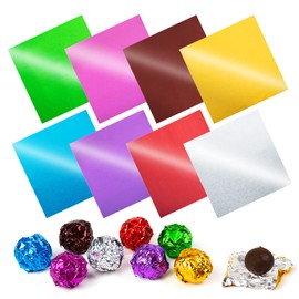 Envoltorios de papel de aluminio dorado para decoración de fiestas, bodas, cumpleaños, día de San Valentín, 800 unidades, de 4 x 4 pulgadas