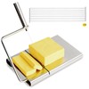Cheese Slicer with 9 Replacement Wires, Heavy-Duty Stainless Steel Cheese