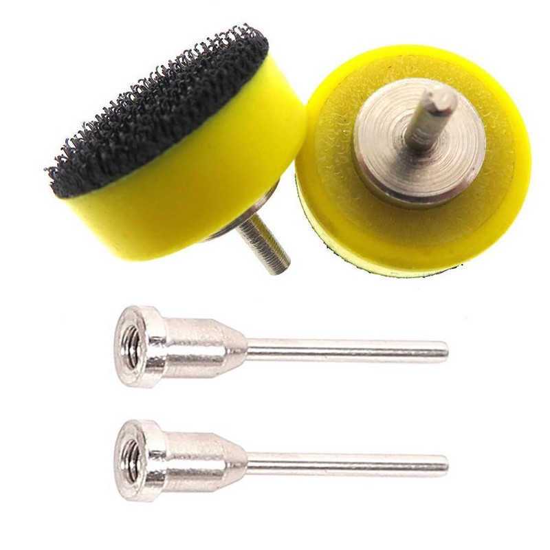 φ1-inch Hook and Loop Sanding Pad, with 1/8"(3mm) Shank 2-Pak&5-Pack