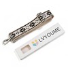 LVYOUME Crossbody Straps for Purses Silver Hardware Purse Strap Wide