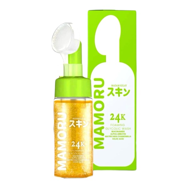 Mamoru 24K Foaming Glycolic Face Wash, Skin Cleansing Formula