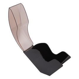 UPQRSG Coffee Filter Holder, Coffee Filter Paper Dispenser Rack, Coffee Filter Box with Dustproof Cover, Black Plastic Filter Paper Holder Dispenser for V60 and Cone Coffee Filters