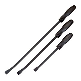 OEMTOOLS 24433 3 Piece Pry Bar Set, Pry Bar Set Heavy Duty, Pry Bar 12 Inch, Pry Bar 18 Inch, Pry Bar 24 Inch, Screwdriver Pry Bar Set