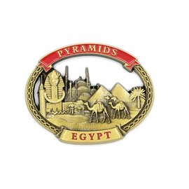 Egypt - 3D Metal Fridge Magnet for Kitchen Refrigerator - Unique Stylish Design Holiday Souvenir Gift