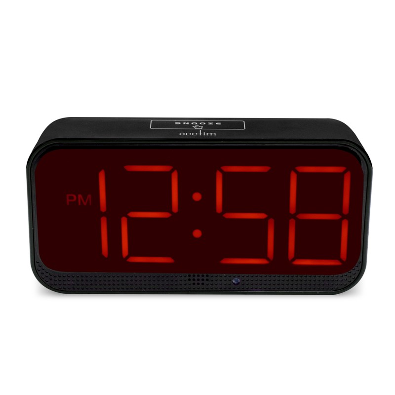 Acctim Silas LED Wireless Alarm Clock, 2-inch Display with Adjustable