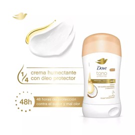 Dove Desodorante para Mujer Tono Uniforme Coco Barra Stick Bar 45g ea - 3 x Dove Tono uniforme Coco