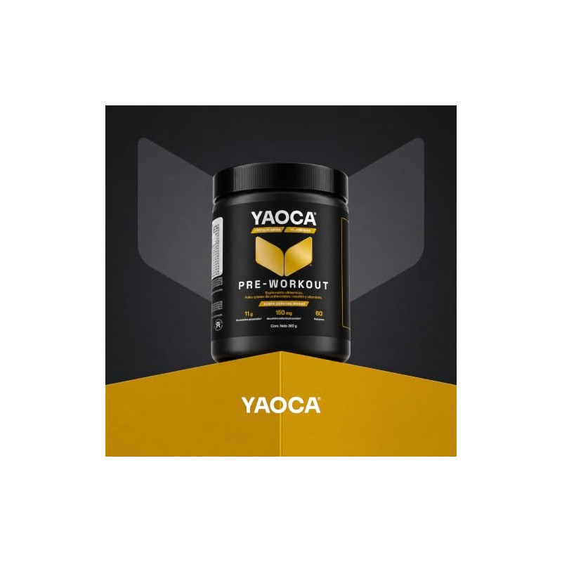 YAOCA Pre-WorkOut Suplemento en polvo 360g | Con Creatina Monohidratada!