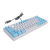 Wired RGB Keyboard Sensitive Operation Quick Response 62 Key White