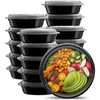 AMD Nexus Round Plastic Meal Prep Containers (20 Pack, 16oz)