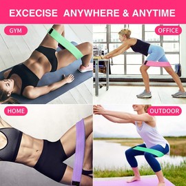 MYDEAR Bandas De Resistencia Elásticas con 5 Niveles Ejercicios Cintas Elasticas Fitness de Látex Natural, Bandas Elasticas Musculacion para para Yoga, Pilates, Crossfit, Estiramientos
