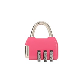 Candado seguro de 3 dígitos con candado de combinación pequeña, cerradura de combinación reiniciable, cerradura de código pequeño y colorido para maletas, maletines de equipaje, bolsas de computadora