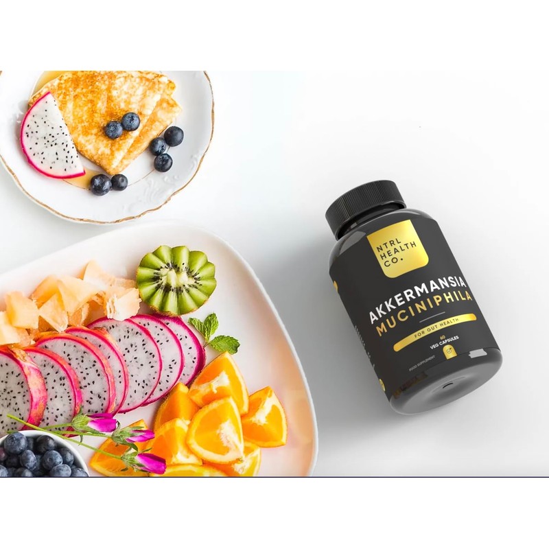 NTRL Health Co. Akkermansia Muciniphila Probiotic Capsules, 60 Veg Capsules,