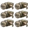 Probrico Entrance Door Knobs Door Lock Keyed Alike Lockset Antique