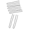 Nael U-shaped bun bobby pin 7.0cm 200 pieces, U-shaped box / 나엘 U자형 올림머리 실핀 7.0cm 200개, U자형박스