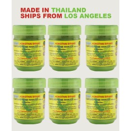thai Traditional Thai Herbal Inhaler 6 Jars FREE SHIPPING