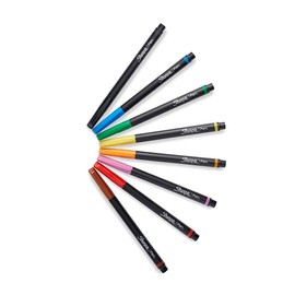 Sharpie Art Pens, Fine Point, Assorted Colors, Hard Case, 8 Pack (1982056)
