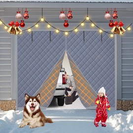 ZEIWEO Garage Screen Doors for Winter for 1 car for Winter 9 * 8Ft Garage Door Insulation Kit Garage Door Cover Made of Oxford Cloth and Thicken Cotton for Thermal Insulation Soundproof