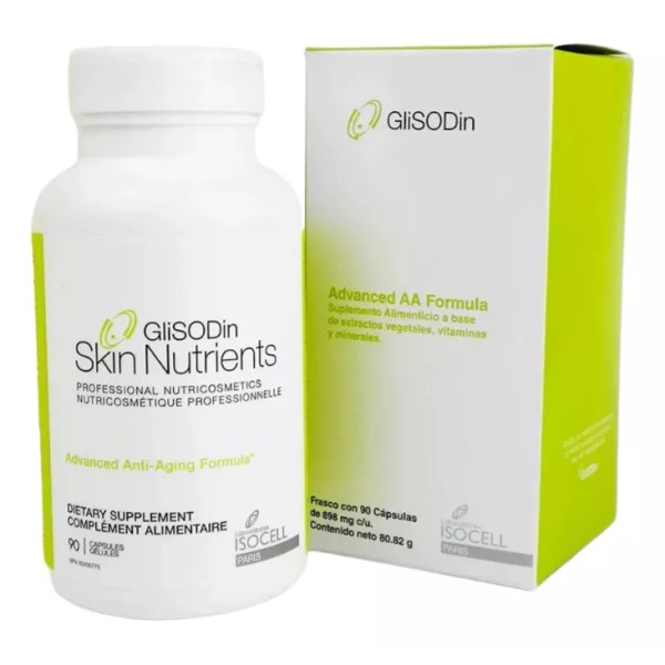 Glisodin Advanced Anti Aging Antiedad Skin Nutrients 90 Caps