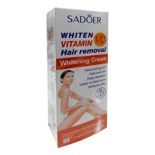 Crema Removedora De Vello Y Blanqueadora Con Vitamina C