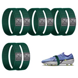 Celiodd 4 Pairs of Shoelaces Fixing Tape Football Fixing Tape for Football Boots Fixing Band for Football Boots Against Loosening Loosening Loosening for Firm Loose and Uncomfortable Shoes, Green