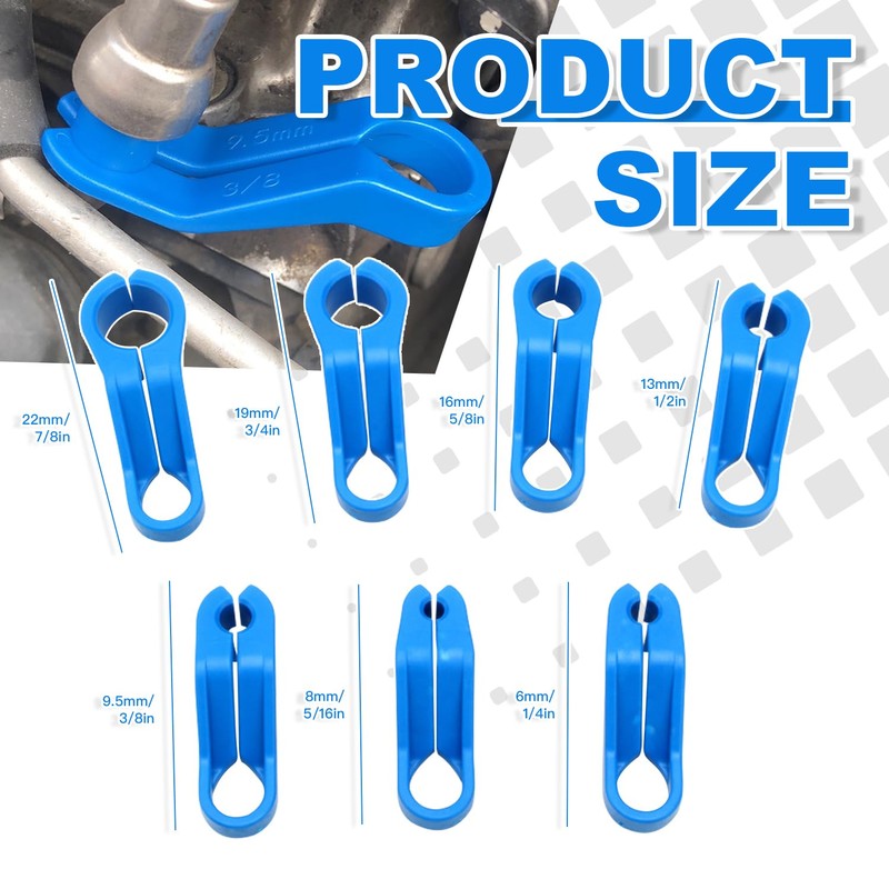 ONISMEZ 7PCS Fuel Line Disconnect Tool Set, 1/4 5/16 3/8