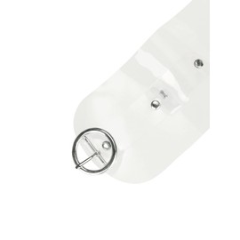 Elerevyo Women Clear Waist Belts, Wide Transparent Round Buckle PVC Waistband Belt for Dress 70-75cm/27.56-29.53" Clear