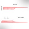 Rat Tail Comb Hair Combs for Women Teasing Comb Parting