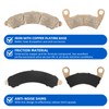 Front & Rear Brake Pads Sintered for Polaris RZR-Turbo-R RZR-PRO-R
