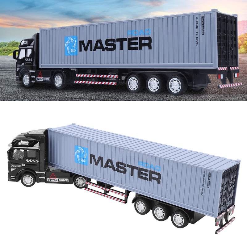 1: 48 Alloy Container Truck Model Toy Highly Simulation Children