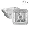 sourcing map 20pcs Aluminum Foil Pie Pans 6.3" Square Disposable