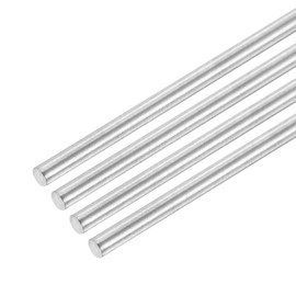 QUARKZMAN Pack of 4 304 Metal Garden Poles, 4 mm x 320 mm Metal Rods for DIY Crafts, Motorcycle, Decoration, Garden