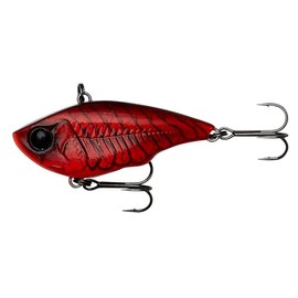 Savage Gear Fett Vibes - Detailed Lipless Crankbait with Vibrating Action, Built-in Rattle, Bass, Pike, Perch & Trout in Freshwater, Long Casting & Vertical Fishing Red Crayfish 6.6 cm