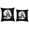 Snowboarder Drawing Snowboarding Lessons Throw Pillow