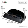 Pearl Glasses Case Semi-Hard Type Black SA-52S BL