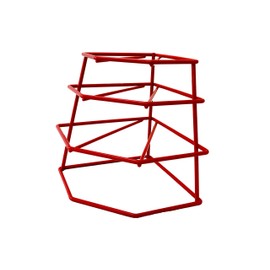 Delfinware Plate Stacker, Metal, Red, 31 x 25 x 31 cm