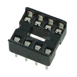 8 핀 DIP IC 소켓 어댑터 솔더 타입 피치 듀얼 와이프 접점 아두이노 보드 모듈용 10 개 8 Pin DIP IC Socket Adapter Solder Type Pitch Dual Wire Terminal for Arduino Board Module 10 Pcs