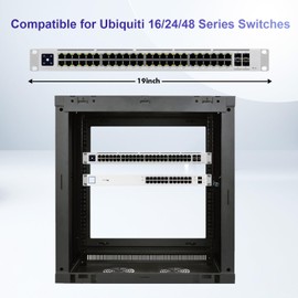 Rack Mount Kit for Ubiquiti Switch, 1U Rack Ears for Ubiquiti 16/24/48 Series Switches