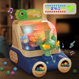 Skirfy Dinosaur Pinball Machine,Arcade Machine Shooting Games Toys Marbles Miniature Pinball Machine Great Birthday Gift